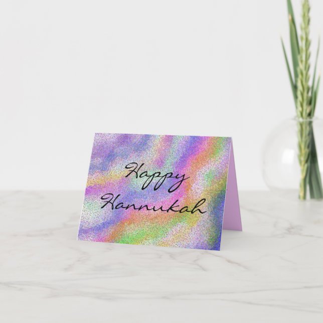 Hannukah Candle Colors Card (Front)