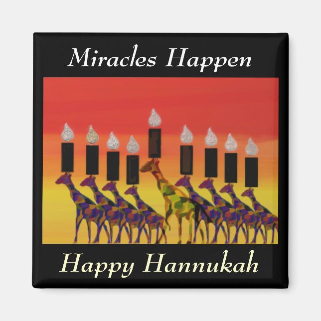 Hannukah Lights Magnet (Front)