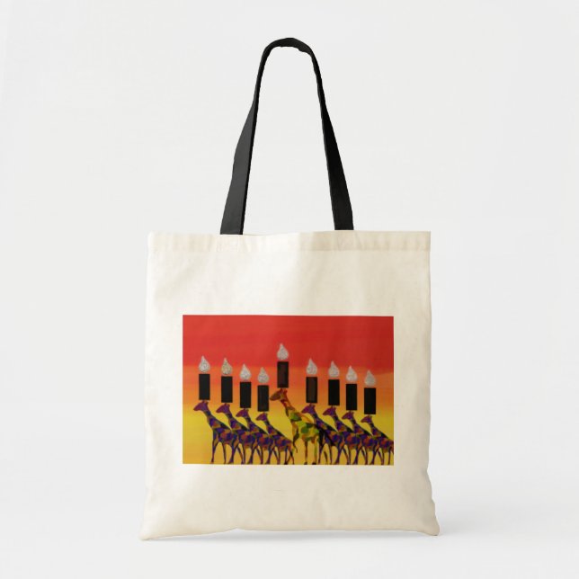 Hannukah Lights Tote Bag (Front)