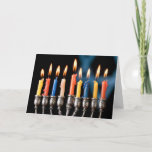 Hannukah Menorah  Holiday Card<br><div class="desc">Customize with your own text</div>