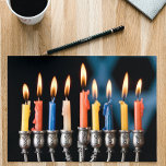 Hannukah Menorah  Holiday Card<br><div class="desc">Customize with your own text</div>