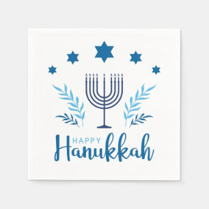 Hannukah menorah napkins