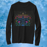 Hannukah Menorah T-Shirt<br><div class="desc">Celebrate eight days and eight nights of the Festival of Lights with Hanukkah cards and gifts. The festival of lights is here. Light the menorah, play with the dreidel and feast on latkes and sufganiyots. Celebrate the spirit of Hanukkah with friends, family and loved ones by wishing them Happy Hanukkah....</div>
