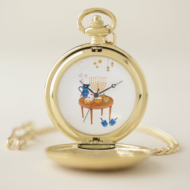 Hannukah Pocket Watch (Inside)