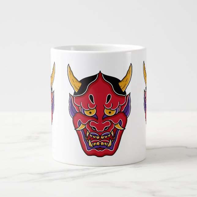 Hannya (般若の面) giant coffee mug (Front)