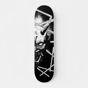 Hannya Mask 8189 - Variant - Black & White Skateboard