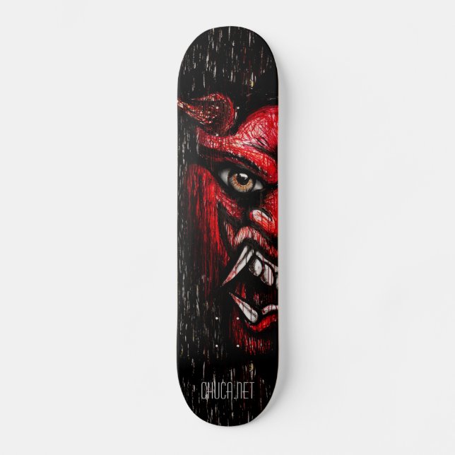 Hannya Mask Skateboard Deck (Front)