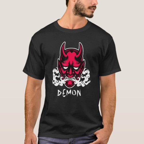 Hannya Oni Demon Japan  Aesthetic Edgy Streetwear T_Shirt