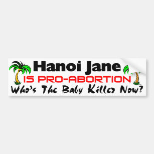 Hanoi Jane Bumper Sticker
