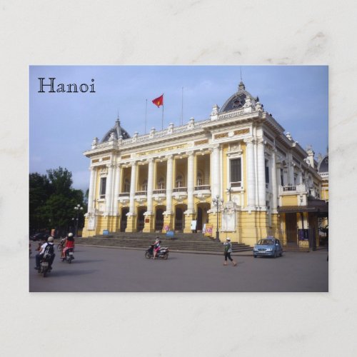 hanoi opera grand postcard