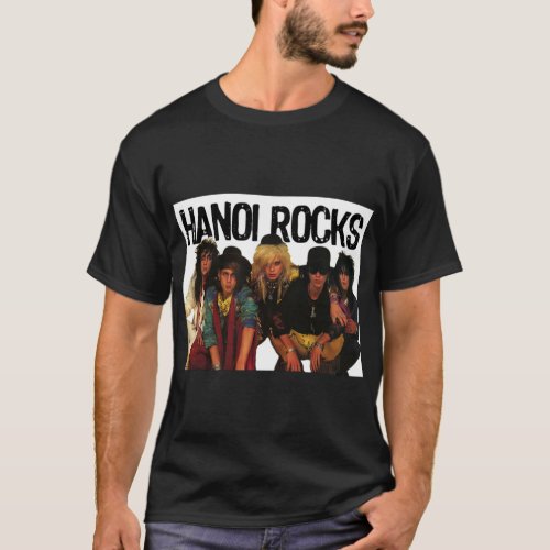 Hanoi Rocks High Res Glam Rock 80_s    T_Shirt