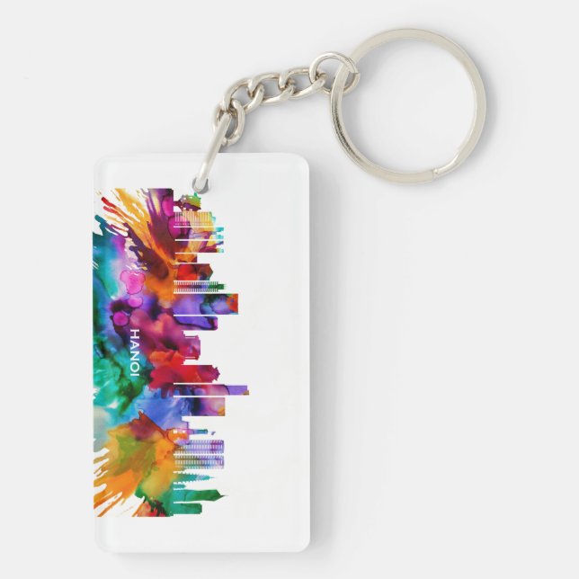 Hanoi Skyline Keychain (Back)