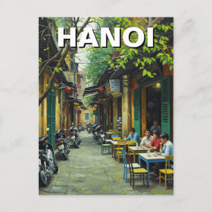 Hanoi Vietnam Cafe in Alley Postcard
