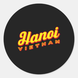 Hanoi Vietnam Classic Round Sticker