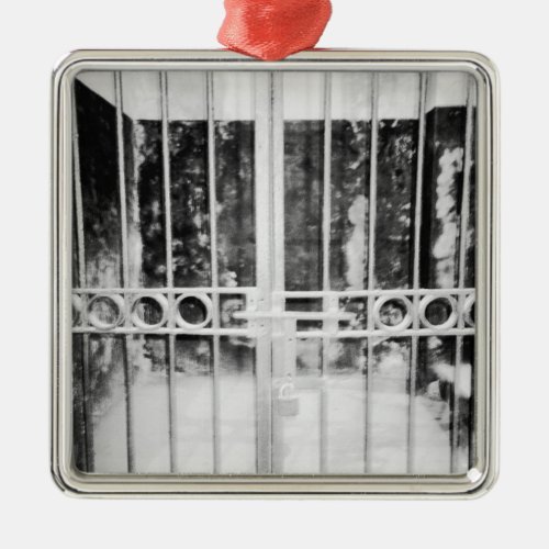 Hanoi Vietnam Hanoi Hilton Prison Cell Detail Metal Ornament