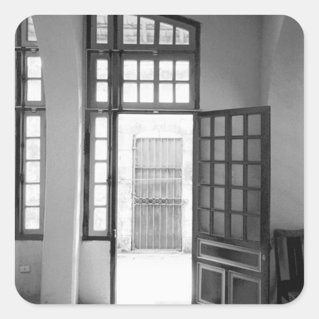 Hanoi Vietnam, Inside Hanoi Hilton Prison Square Sticker (Front)