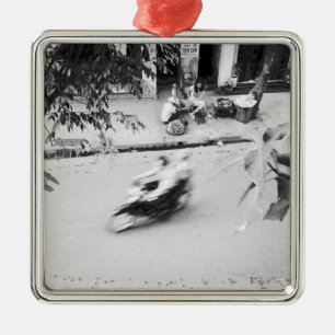 Hanoi Vietnam, Motorbike in Old Hanoi Metal Ornament