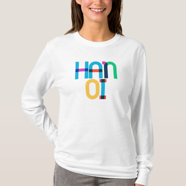 Hanoi Vietnam Pop Art Letters T-Shirt (Front)