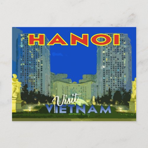 Hanoi VIetnam postcard from the serie Visit