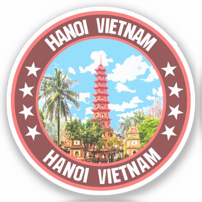 Hanoi Vietnam                                      Sticker (Front)