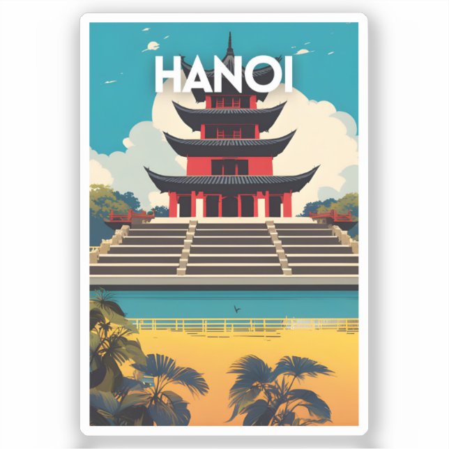 Hanoi Vietnam Sticker (Front)