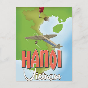 Hanoi Vietnam Travel poster Postcard