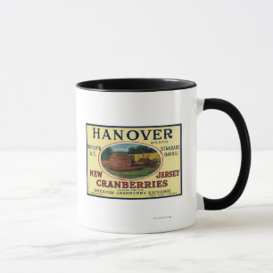 Hanover Brand Cranberry Label Mug