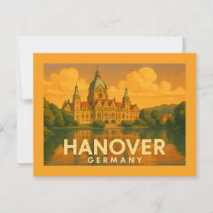 Hanover Germany City Art Postcard