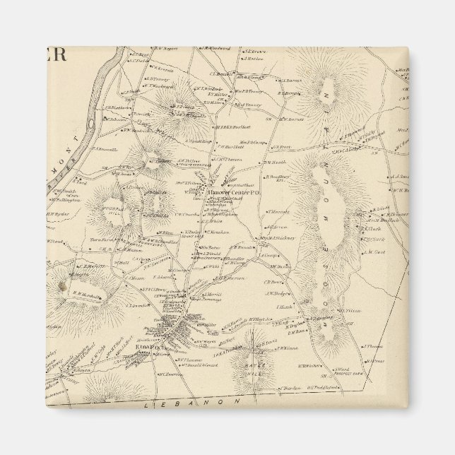 Hanover, Grafton Co Magnet (Front)