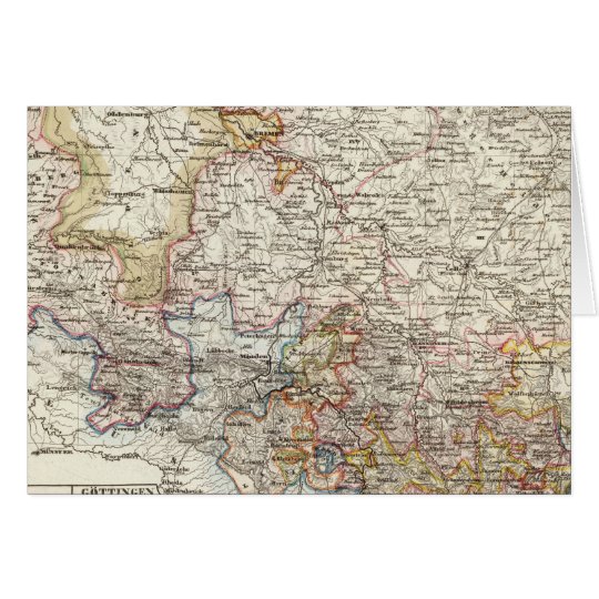 Hanover Region of Germany Card