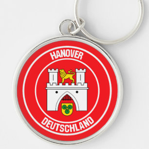 Hanover Round Emblem Keychain
