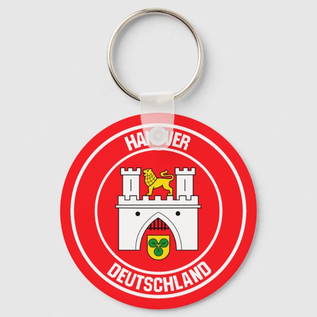 Hanover Round Emblem Keychain (Front)