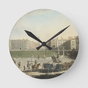 Hanover Square, engraved by Robert Pollard (1755-1 Round Clock
