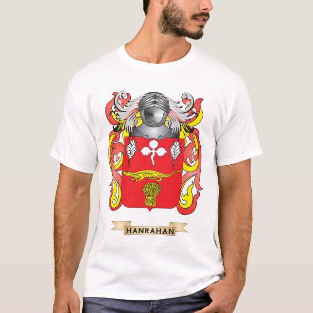 Hanrahan Coat of Arms (Family Crest) T-Shirt (Front)