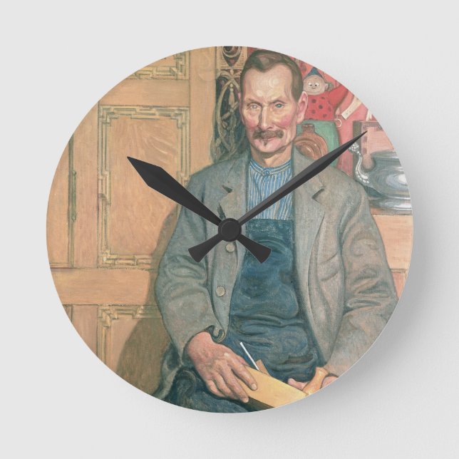 Hans Arnbom, The Carpenter Round Clock (Front)