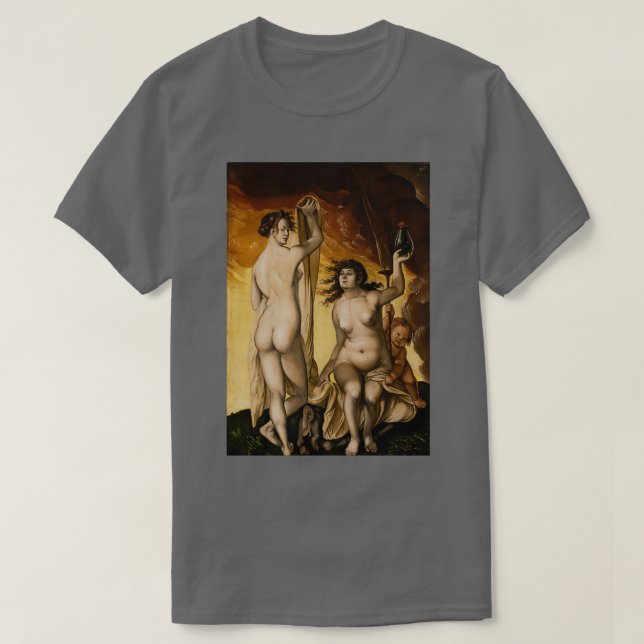 Hans Baldung Grien two witches T-Shirt (Design Front)