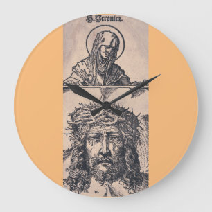 Hans Burgkmair St. Veronica With The Vernicle Art Large Clock