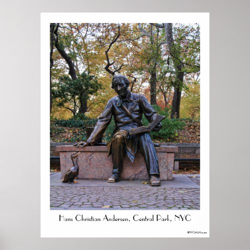 Hans Christian Andersen Central Park NYC Poster