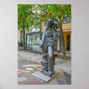 Hans Christian Andersen Statue, Bratislava, Slovak Poster