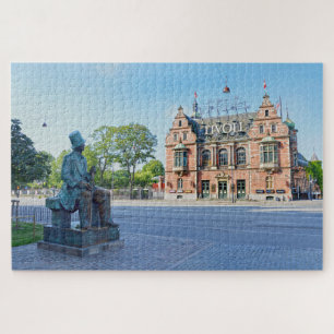 Hans Christian Andersen Statue, Copenhagen Denmark Jigsaw Puzzle