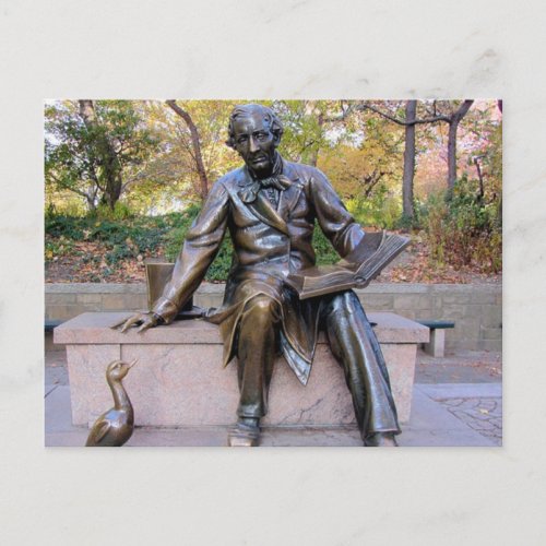 Hans Christian Anderson Statue Post Card