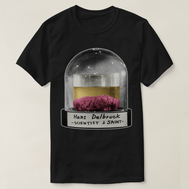 Hans Delbruck Brain Jar T-Shirt (Design Front)