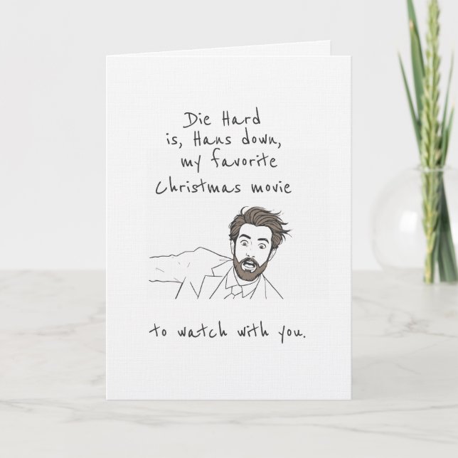 Hans Down Favorite Christmas Movie Card Joke  (Front)