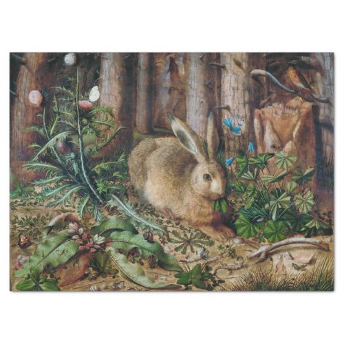 Hans Hoffmann  A Hare in the Forest 1585 Tissue Paper
