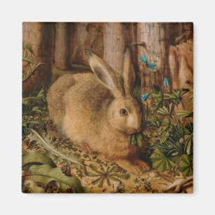 Hans Hoffmann A Hare In The Forest Magnet