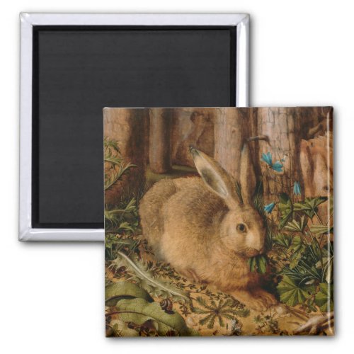 Hans Hoffmann A Hare In The Forest Magnet