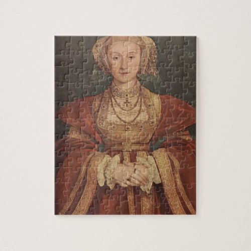 Hans Holbein_ Portrait of Anne of Cleves Jigsaw Puzzle