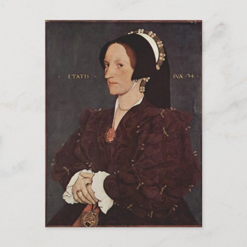 Hans Holbein_ Portrait of Margaret Wyatt Lady Lee Postcard