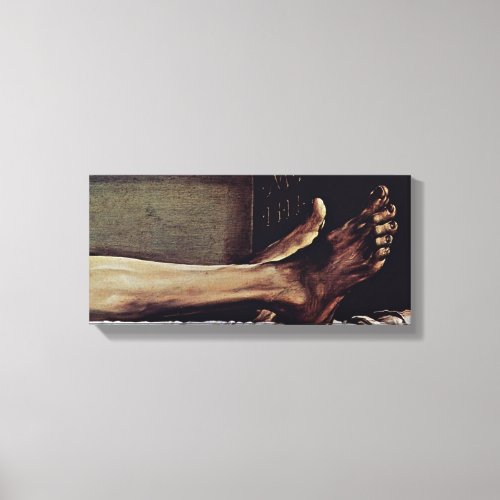 Hans Holbein the Younger _ Feet of Christ Canvas Print