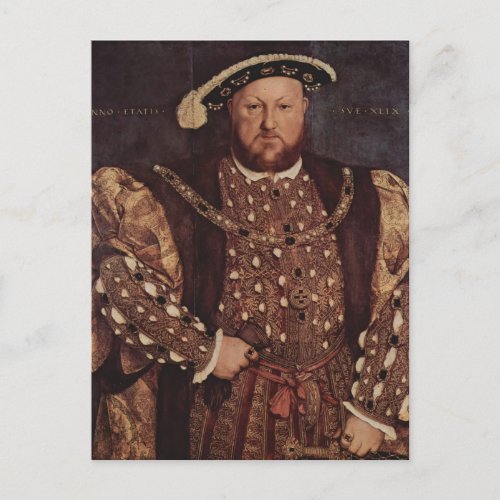 Hans Holbein the Younger_ Portrait of Henry VIII Postcard
